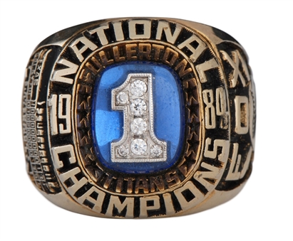 1984 Cal State Fullerton Titans Baseball National Championship Ring - "Fox"